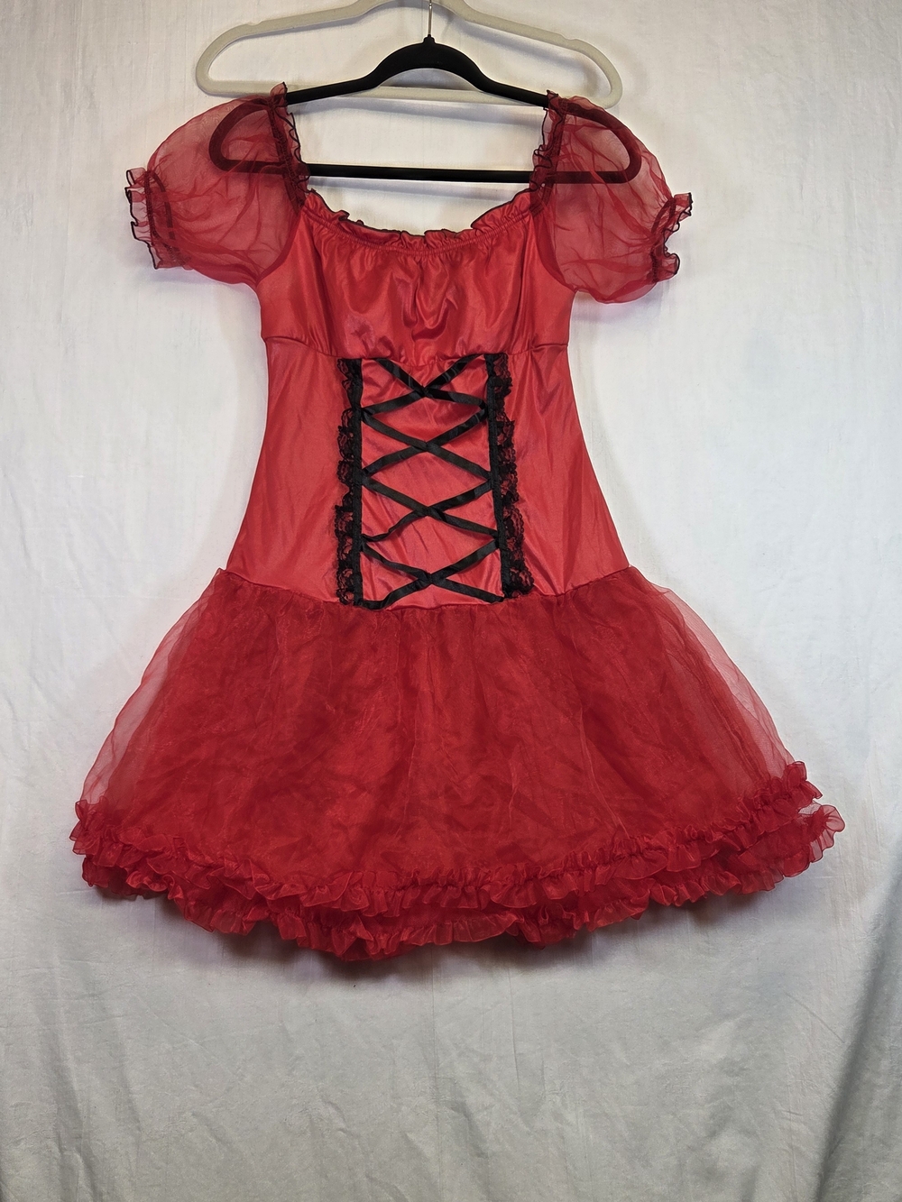 Dreamgirl Devil Costume Dress Wig Horns Tail L #0382